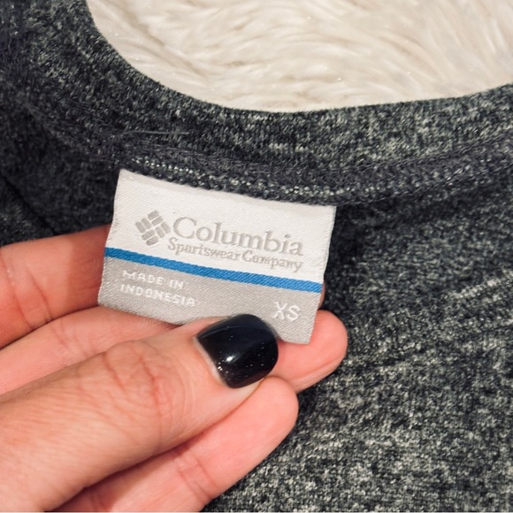 COLUMBIA marled gray woman’s pullover long sleeve w/pockets Size XS - Picture 5 of 10